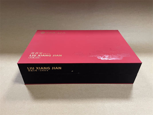 Czerwony pudełko prezentów z papieru prostokątny Pantone Drukowany karton pudełko prezentów