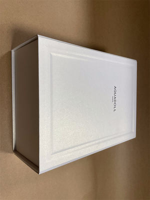 Ekologiczny składany pudełko papierowe podlegające recyklingowi białe kartonowe pudełko prezentów