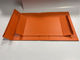 Pomarańczowe składane pudełko papierowe CMYK prostokątne pudełko kartonowe z pokrywą