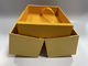 CMYK / Pantone Drukowanie Sklepy papierowe składane Żółty prostokąt Karton